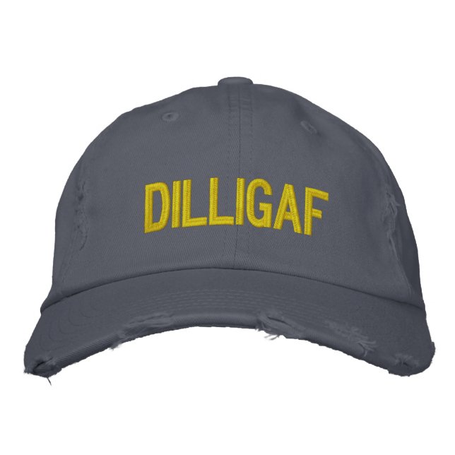 DILLIGAF EMBROIDERED BASEBALL CAP (Front)