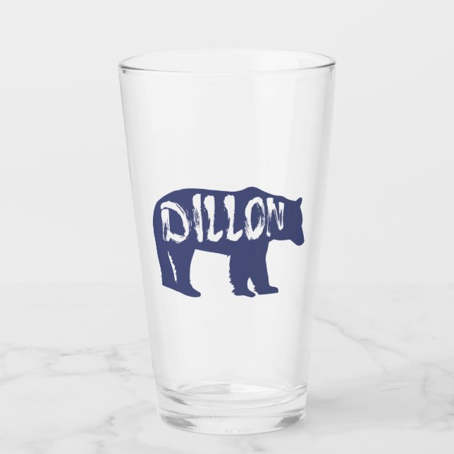 Dillon Colorado Bear Glass (Front)