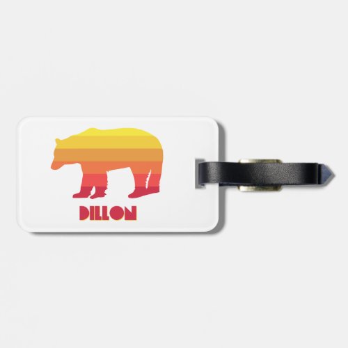 Dillon Colorado Rainbow Bear Luggage Tag