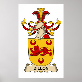 Dillon Family Crests Poster