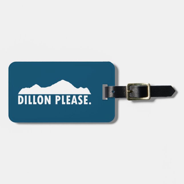 Dillon Please Luggage Tag (Front Horizontal)