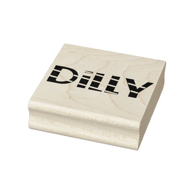 Dilly 2.5 x 2.5 Rubber Stamp (Stamp)