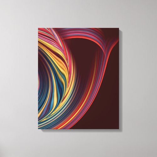 DILLY _ Colorful Maroon Dance Canvas Print