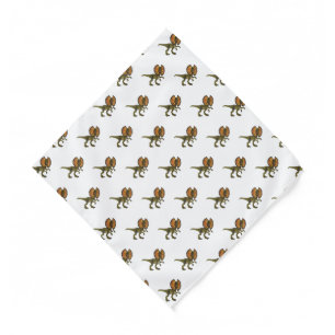 Dilophosaurus cartoon illustration bandana