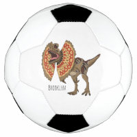 Dilophosaurus cartoon illustration