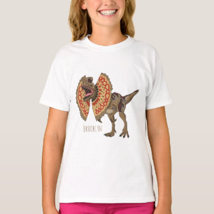 Dilophosaurus cartoon illustration  T-Shirt