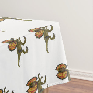 Dilophosaurus cartoon illustration tablecloth
