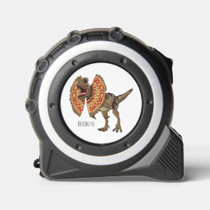 Dilophosaurus cartoon illustration tape measure