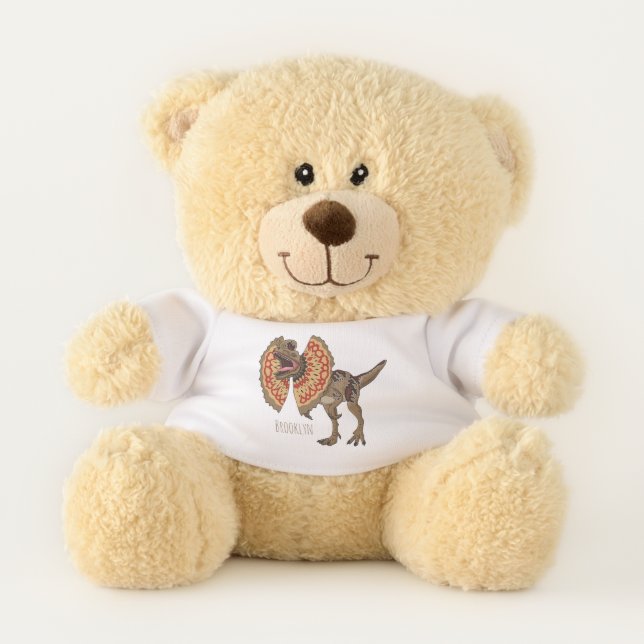 Dilophosaurus cartoon illustration  teddy bear (Front)