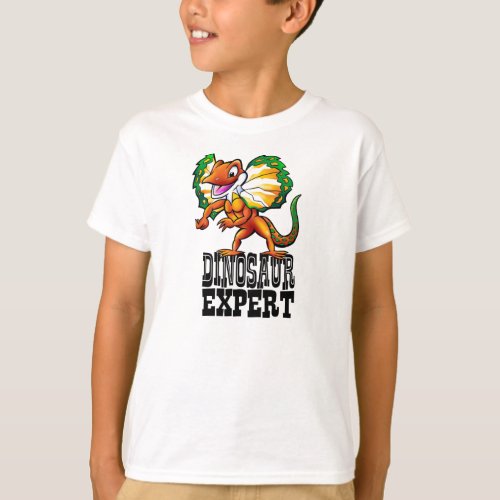 Dilophosaurus Dino Expert T_Shirt