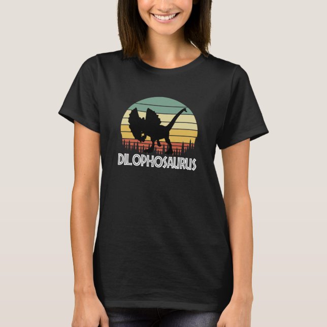 dilophosaurus Gift for dinosaur lover T-Shirt (Front)