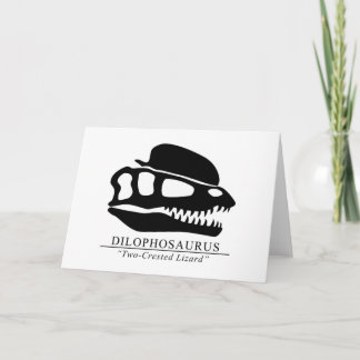 Dilophosaurus Skull Card