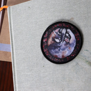 Dilute Calico Kitty Cat Red Poppy Flower Cats Patch