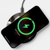 Dilute Calico Maine Coon Cat Clock Wireless Charger (Phone)