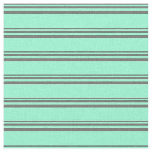 Dim Gray and Aquamarine Pattern Fabric