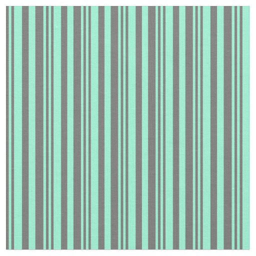 Dim Gray and Aquamarine Striped/Lined Pattern Fabric