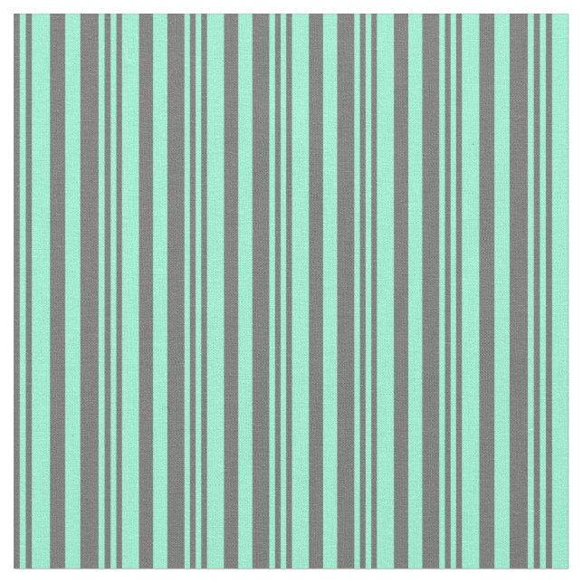 Dim Gray and Aquamarine Striped/Lined Pattern Fabric (Close Up)