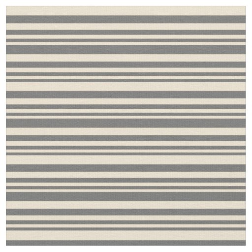 Dim Gray and Beige Stripes Pattern Fabric
