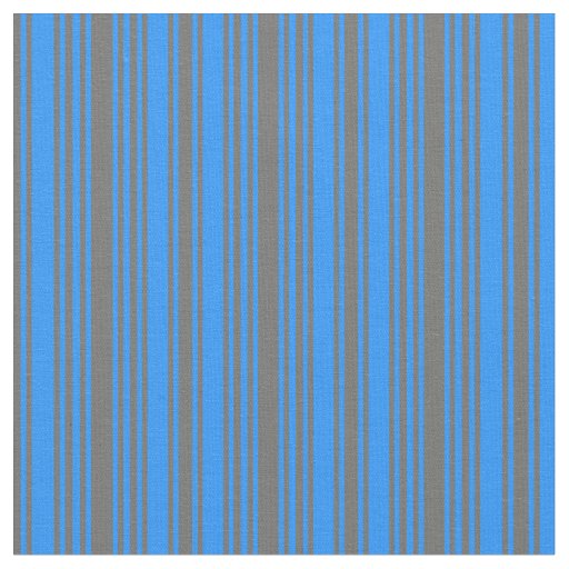 Dim Gray and Blue Lined/Striped Pattern Fabric