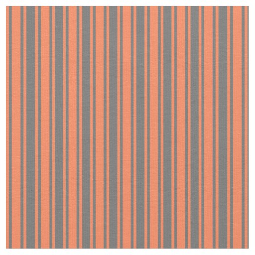 Dim Gray and Coral Pattern Fabric
