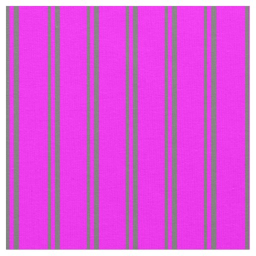 Dim Gray and Fuchsia Colored Lines Fabric