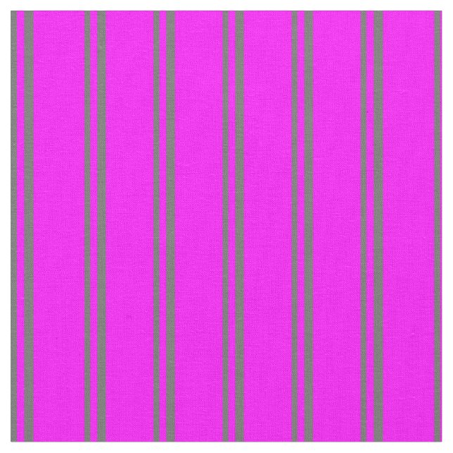 Dim Gray and Fuchsia Colored Lines Fabric (Close Up)
