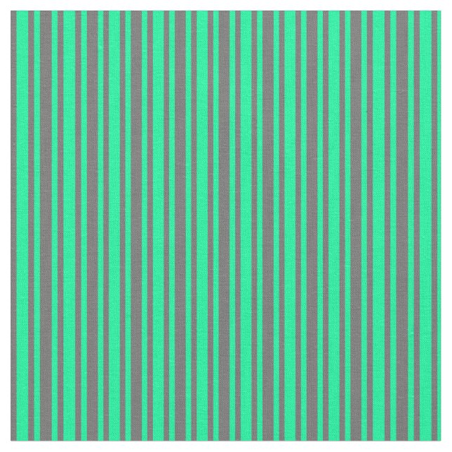 Dim Gray and Green Striped/Lined Pattern Fabric (Close Up)