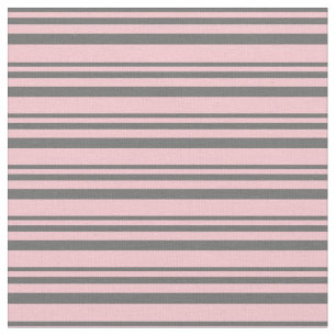 Dim Gray and Pink Lines Fabric