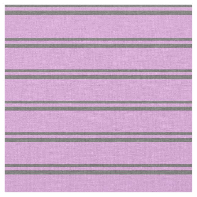 Dim Gray and Plum Lines Pattern Fabric (Close Up)
