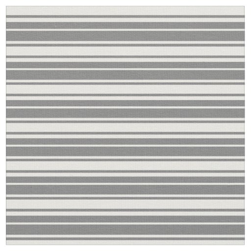 Dim Gray and White Colored Stripes Pattern Fabric