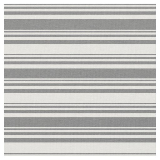 Dim Gray and White Pattern Fabric