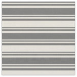 [ Thumbnail: Dim Gray & Beige Colored Pattern Fabric ]