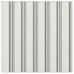 [ Thumbnail: Dim Gray & Beige Striped/Lined Pattern Fabric ]