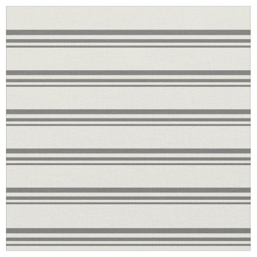 Dim Gray & Beige Striped Pattern Fabric