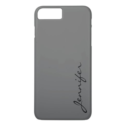 Dim gray color background iPhone 8 plus7 plus case