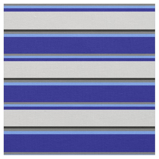 Dim Gray, Cornflower Blue, Blue, Light Grey, Black Fabric