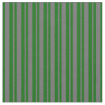 Dim Gray &amp; Dark Green Colored Pattern Fabric