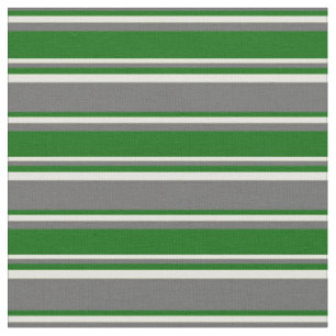 Dim Gray, Dark Green & Light Yellow Colored Lines Fabric