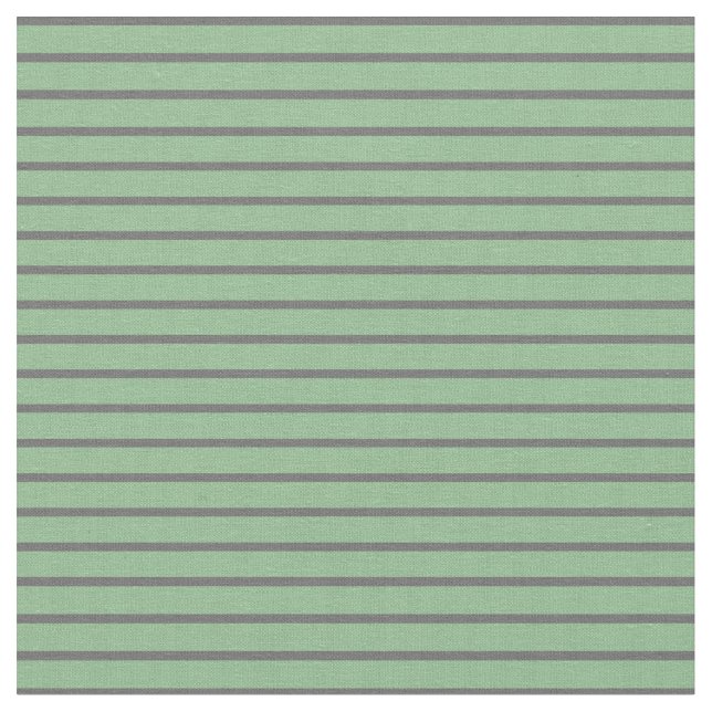 Dim Gray & Dark Sea Green Pattern of Stripes Fabric (Close Up)
