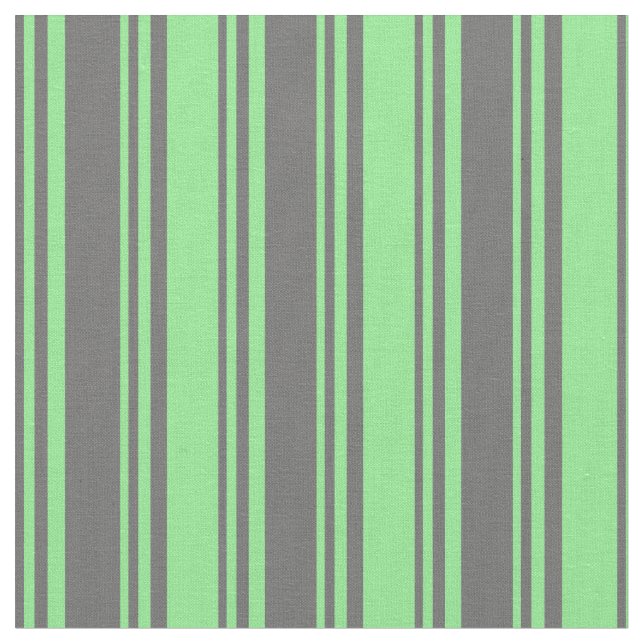 Dim Gray & Light Green Striped/Lined Pattern Fabric (Close Up)