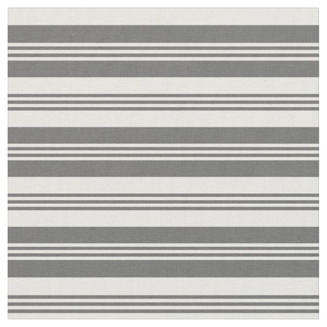 Dim Gray & Mint Cream Colored Pattern Fabric (Close Up)