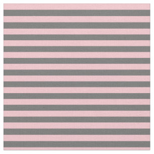 Dim Gray & Pink Lines/Stripes Pattern Fabric