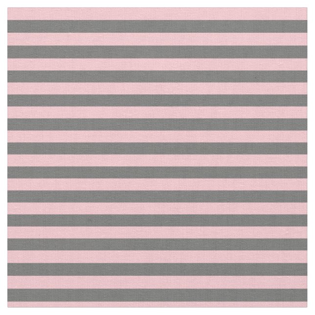 Dim Gray & Pink Lines/Stripes Pattern Fabric (Close Up)