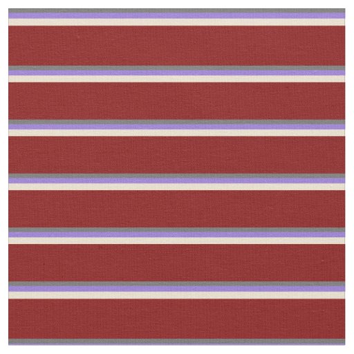 Dim Gray, Purple, Beige & Maroon Pattern Fabric
