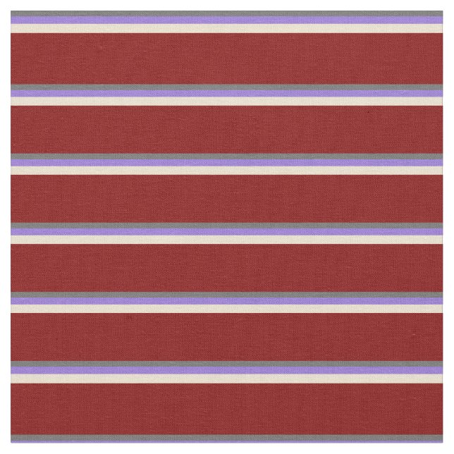 Dim Gray, Purple, Beige & Maroon Pattern Fabric (Close Up)