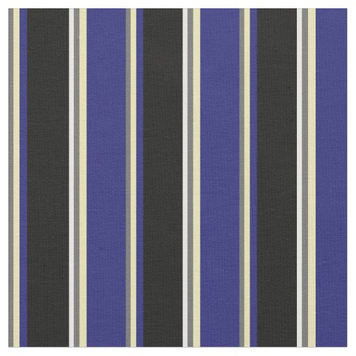 Dim Gray, Tan, Midnight Blue, Black, and White Fabric