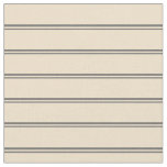 [ Thumbnail: Dim Gray & Tan Stripes Pattern Fabric ]