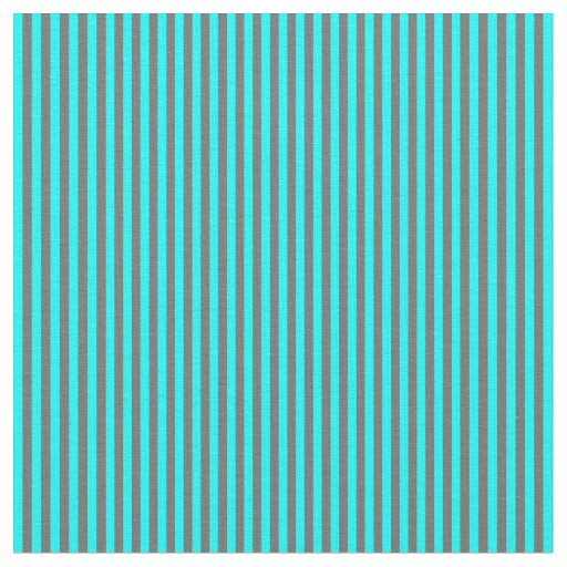 Dim Grey and Aqua Lines Pattern Fabric