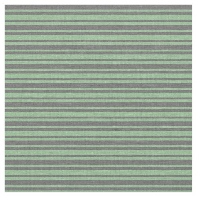 Dim Grey and Dark Sea Green Lines Fabric (Close Up)