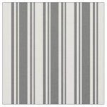 [ Thumbnail: Dim Grey and Light Cyan Colored Stripes Fabric ]